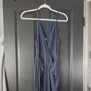 Elegant Blue Women's Dress